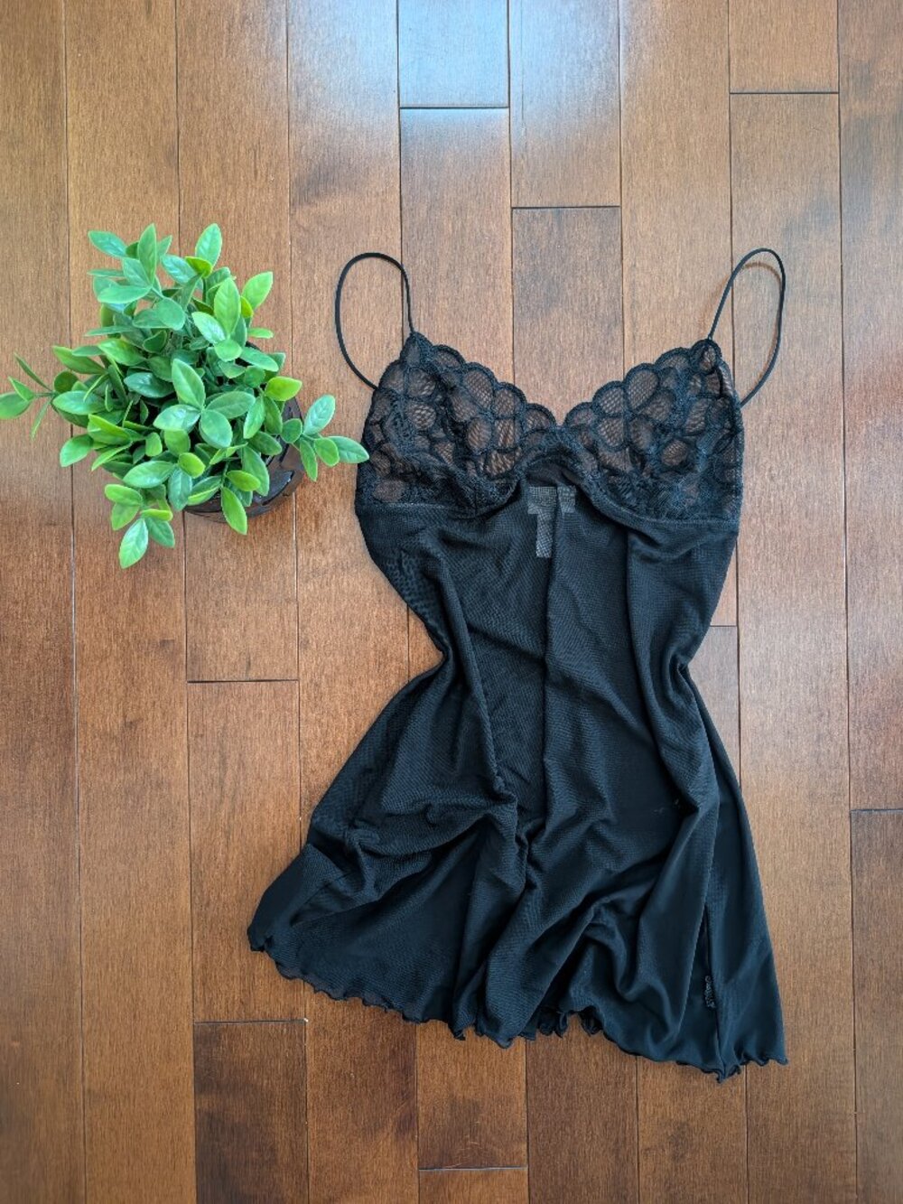 SILK & SATIN FLORAL DETAIL VINTAGE SLIP DRESS - Picture 1 of 5